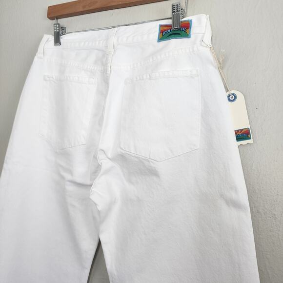 AG Adriano Goldschmied Mantra Barrel Wide Leg Jeans White Bull Denim Sirocco 30 - Picture 5 of 9